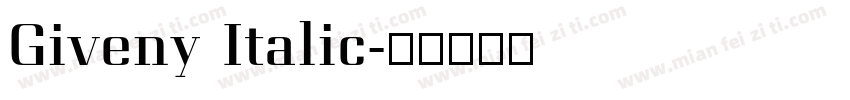 Giveny Italic字体转换